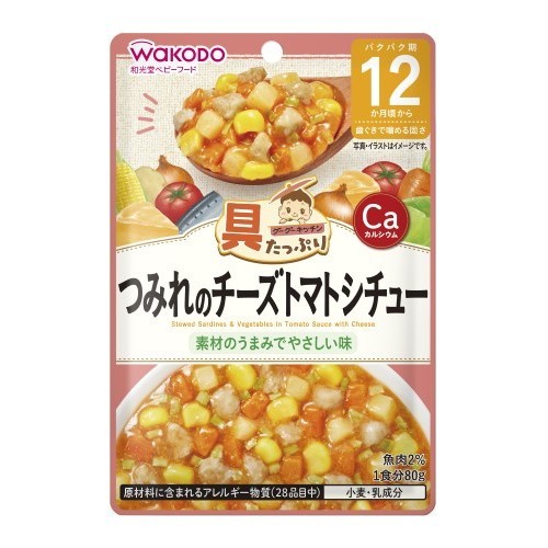 Wakodo 和光堂奶酪番茄炖鱼丸 12月+ 80g